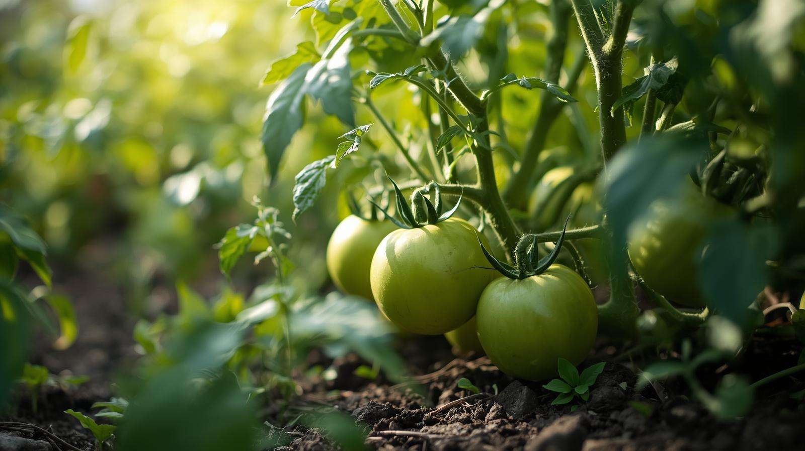 Healthy tomato plants demonstrating the benefits of daily gardening habits for robust growth and vitality.