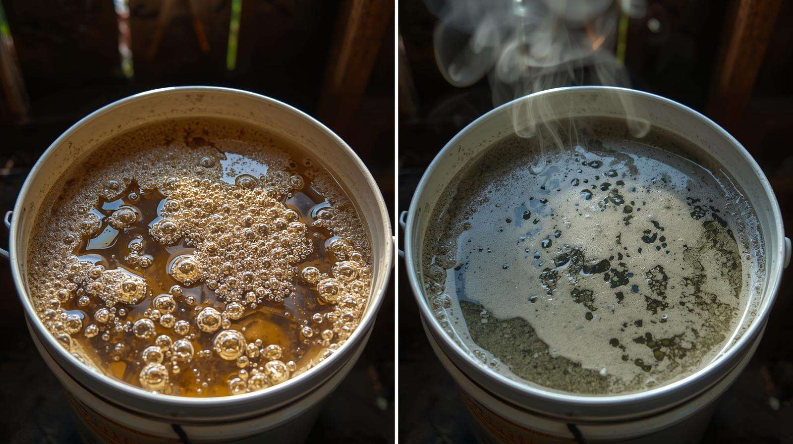 Aerobic vs anaerobic compost or manure teas – healthy vs smelly brews