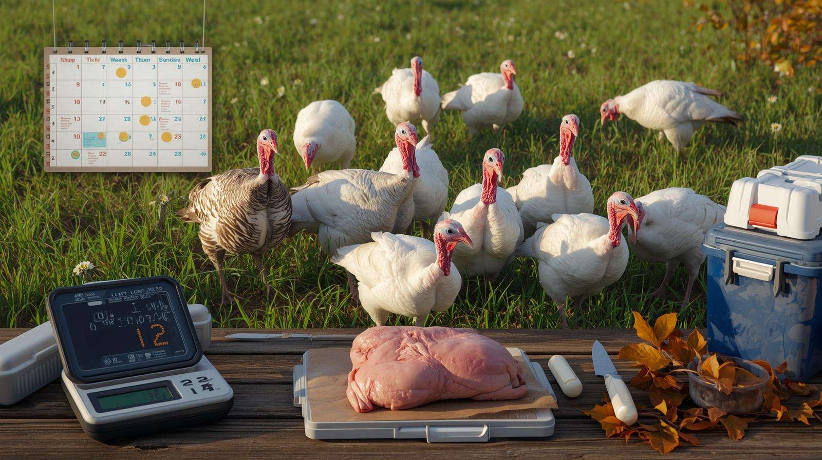 Pastured turkeys at harvest stage – processing windows for selling pastured turkeys