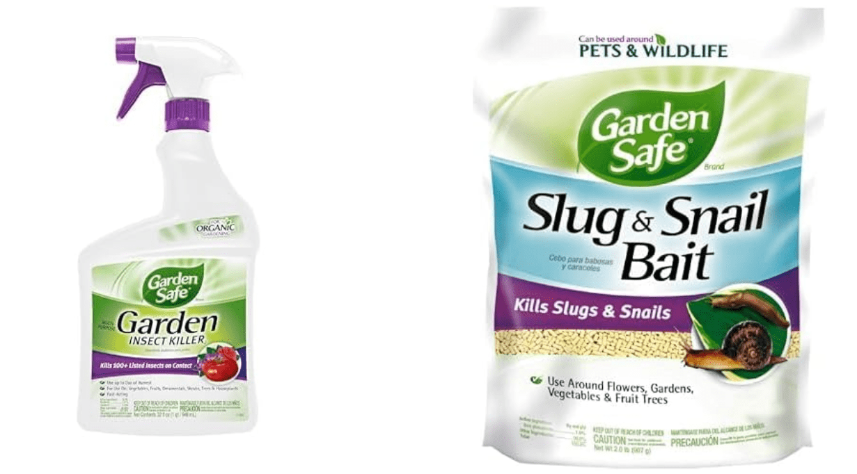 Garden Safe 32-oz Insect Killer & 2-lb Slug & Snail Bait Bundle for Lawns, Gardens, Vegetables, and Fruit Trees
