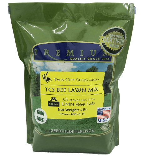 Twin City Seed Co. Bee Lawn Mix, Grass & Flower Mixture, 1 lb Bag