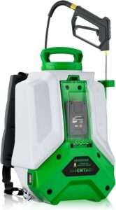 ALIENTABI Battery Backpack Sprayer, Battery Powered Backpack Sprayer 36/65 PSI for Low Budget in Lawn and Garden 4GL for Weed/Pest Control, Watering
