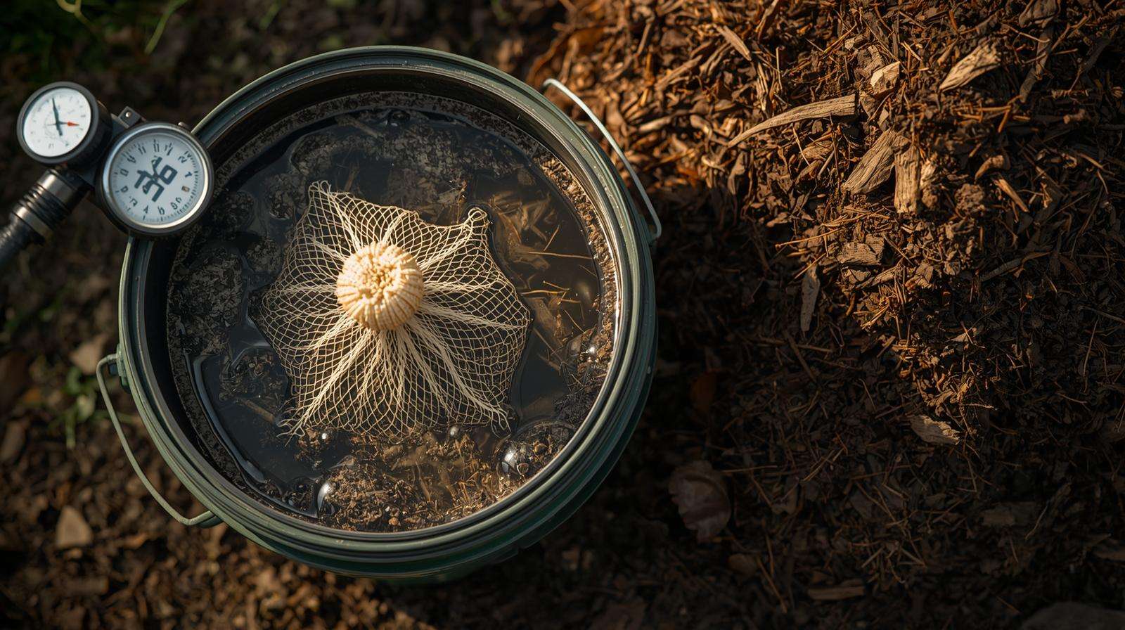 Steeping compost tea with air pump – safe times for compost or manure teas
