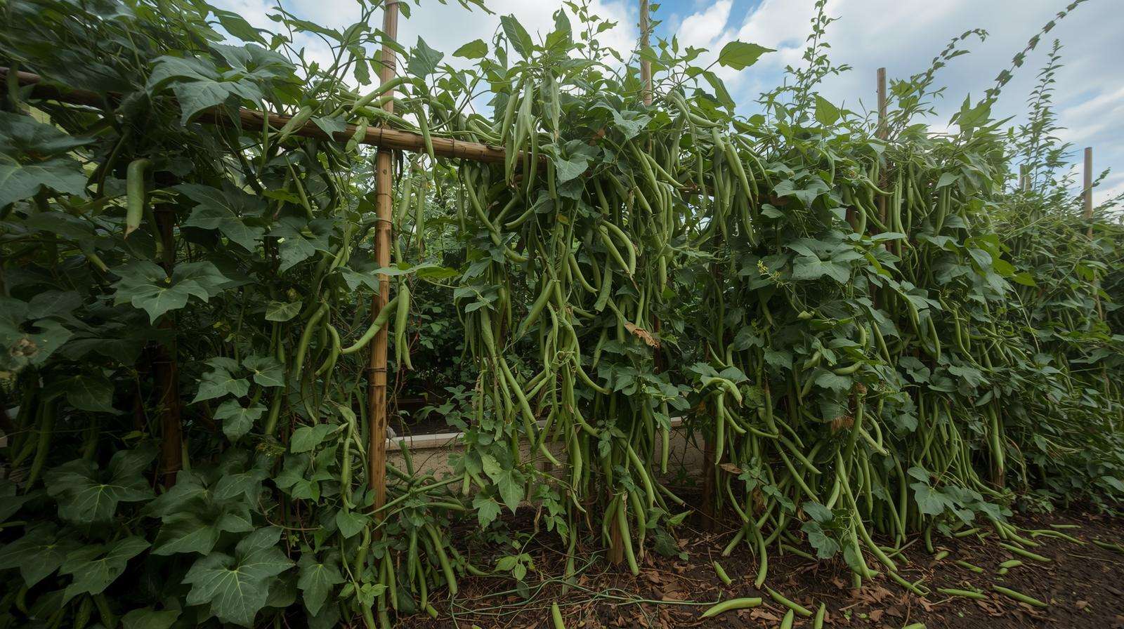 Failing bamboo and string supports – common mistakes when climbing plants outgrow their trellis