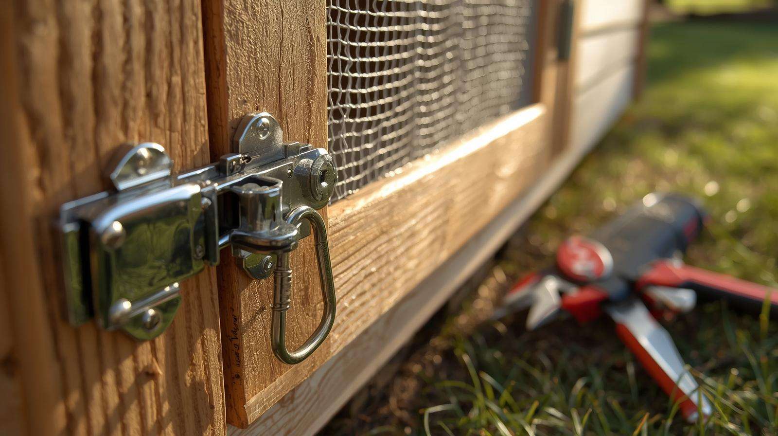 Adding hardware cloth and secure latches – predator-proofing when fixing store-bought coops