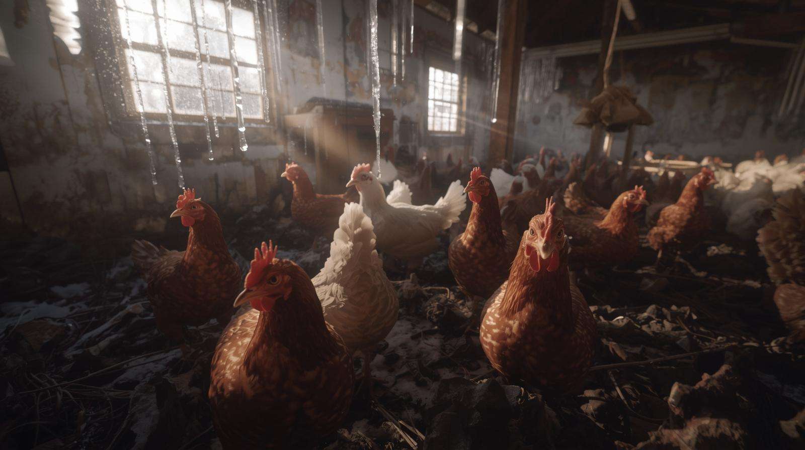 Chicken coop with poor ventilation and condensation – common chicken coop design mistakes to avoid