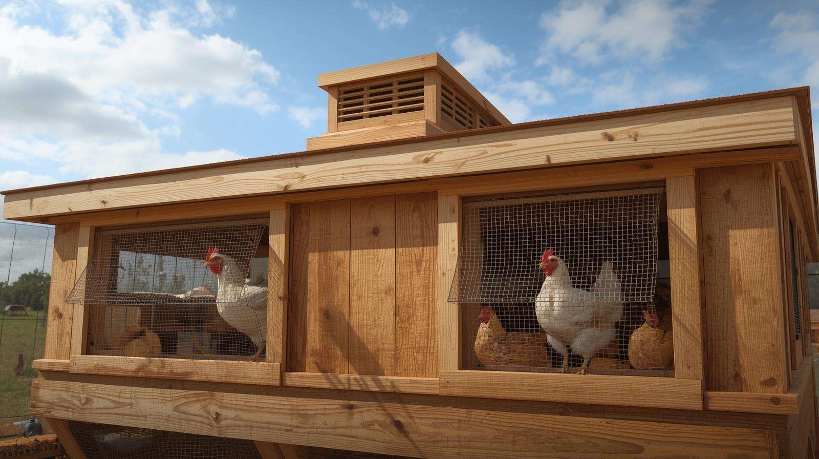 Installing extra vent windows on coop – improving airflow when fixing store-bought coops