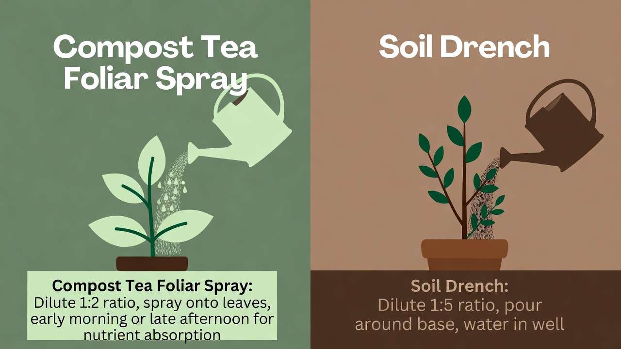 Compost Tea Foliar Spray vs Soil Drench – Which is Better?