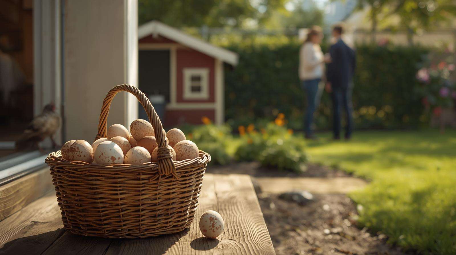 Sharing eggs with neighbors – strategies for urban and suburban chickens
