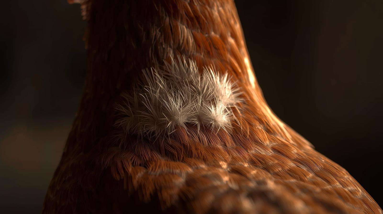 Chicken with temporary bald spots during molt – reassuring care helping chickens through a hard molt