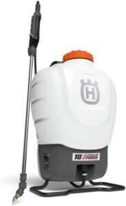 Husqvarna 4-Gallon Battery Backpack Sprayer, Garden Sprayer Runs on 18V Battery, No Pumping Required, Battery and Charger Included