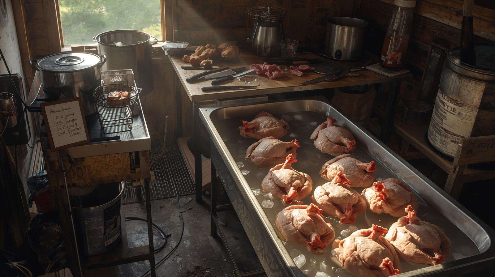 DIY broiler processing tools – meat chicken economics processing costs