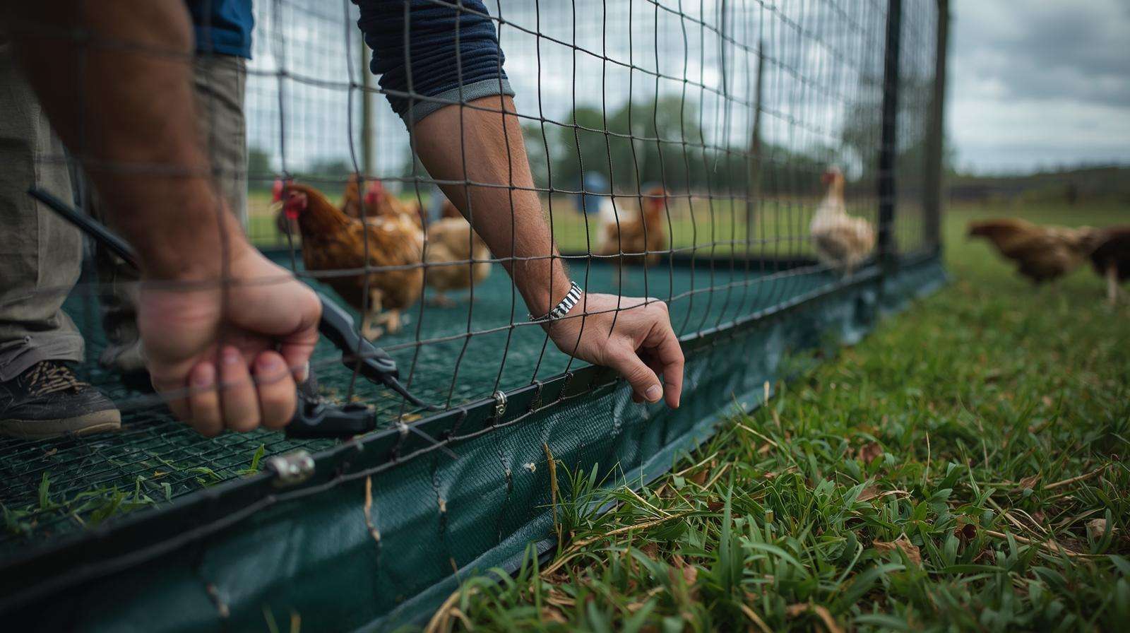 Inspecting and reinforcing chicken tractor on pasture – troubleshooting for chicken tractors on pasture