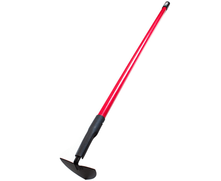 BULLY TOOLS Warren Hoe Professional 12-Gauge 6.25-Inch Garden Hoe Tool with Fiberglass Handle, Commercial Strength, Gardening Tools, 100% Made in The USA