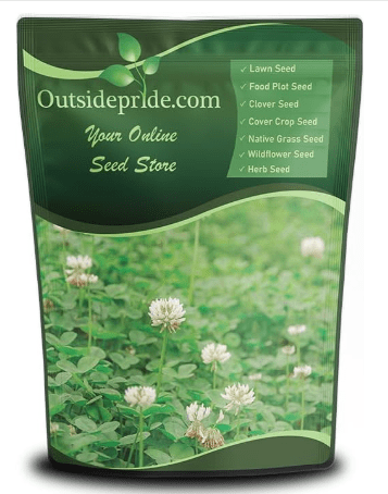 Outsidepride Perennial White Dutch Clover Seed - 10 lbs. Nitrocoated, Inoculated Clover Seeds for Lawn Alternative, Erosion Control, Food Plots