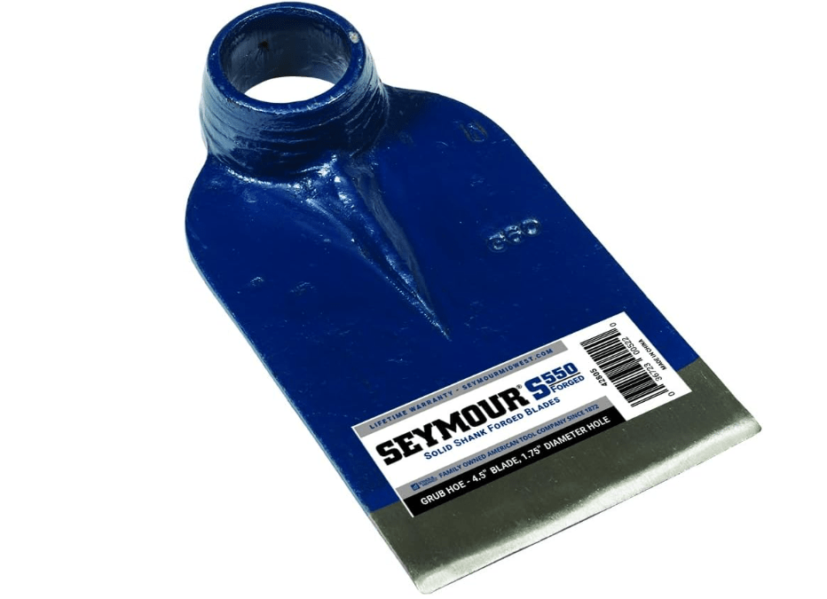 Grub Hoe, 4-1/2" Blade Width, 1-3/4" Diameter Hole - Head Only, Seymour, 2E-G60