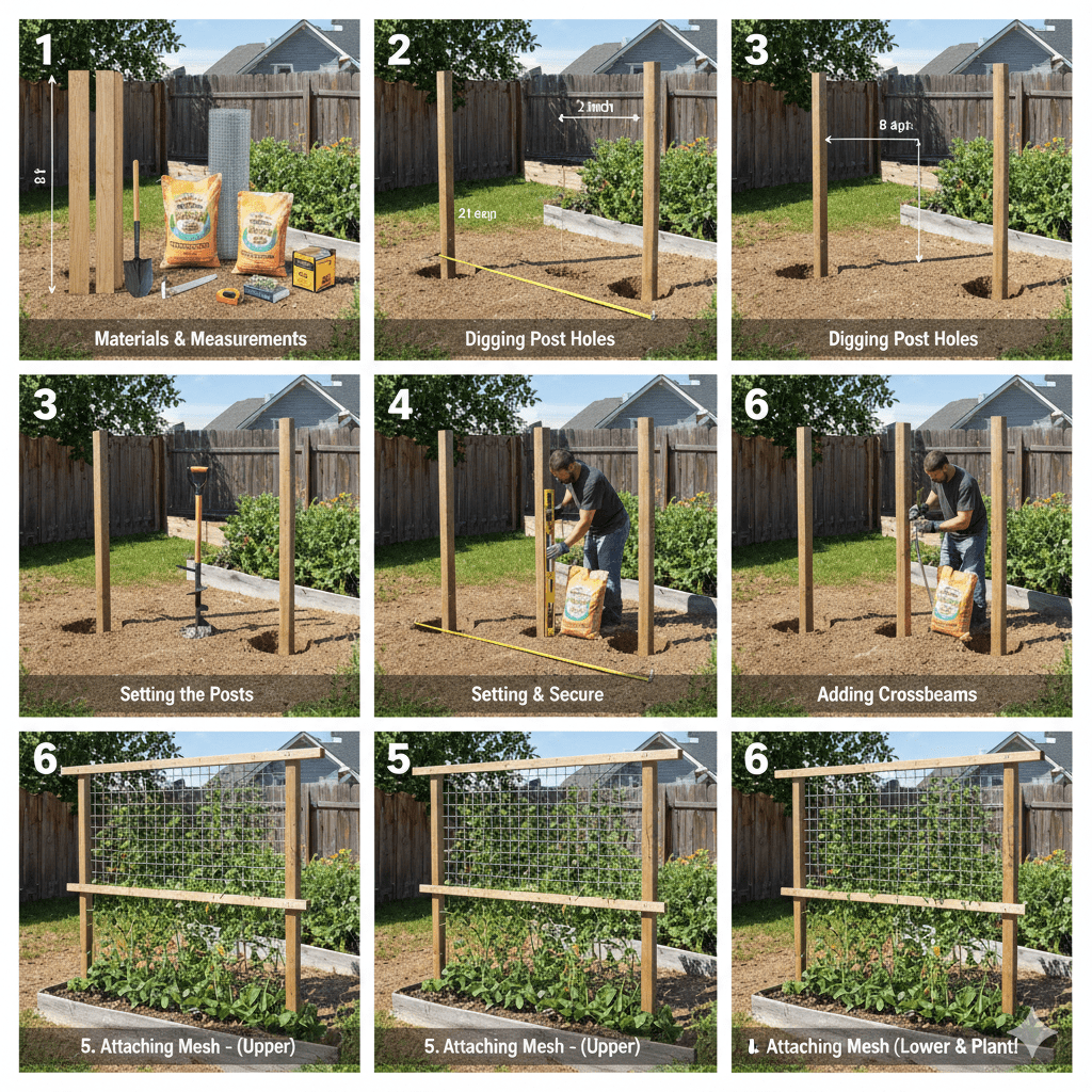 Cucumbers and Cherry Tomatoes Trellis Need & Best Setup