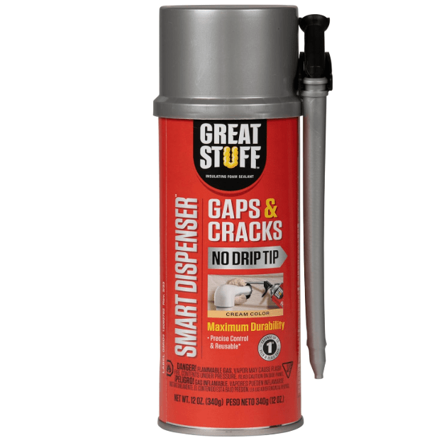Great Stuff 99108824 Smart Dispenser Gaps & Cracks, Cream, 12 Ounce 