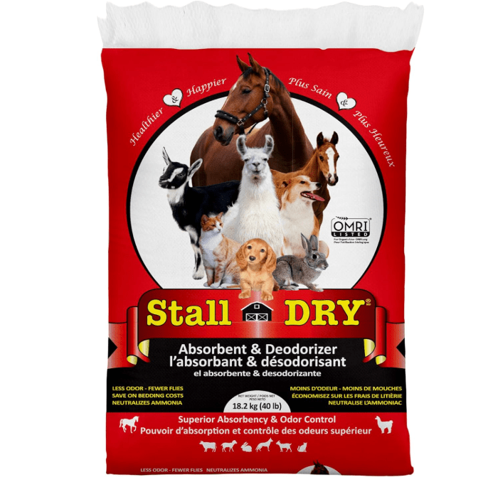 Progressive Planet Stall Dry Absorbent & Deodorizer, 40lbs - Use for Stalls, Pens & Small Animal Spaces - Helps Reduce Ammonia, Enhances Hygiene, Fresher Drier Environment
