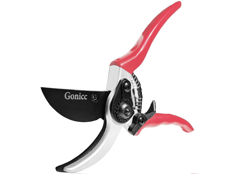 gonicc 8" Professional Sharp Bypass Pruning Shears (GPPS-1002), Tree Trimmers Secateurs,Hand Pruner, Garden Shears,Clippers For The Garden, Bonsai Scissors, Loppers
