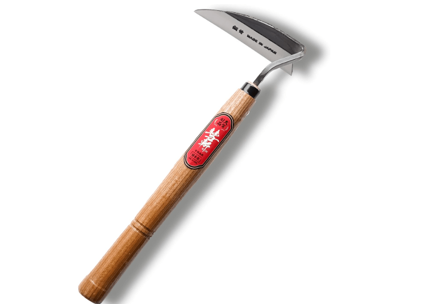 SUIZAN Nejiri Kama Weeding Sickle 13" - Professional Japanese Hand Weed Puller Garden Hoe Gardening Tools 