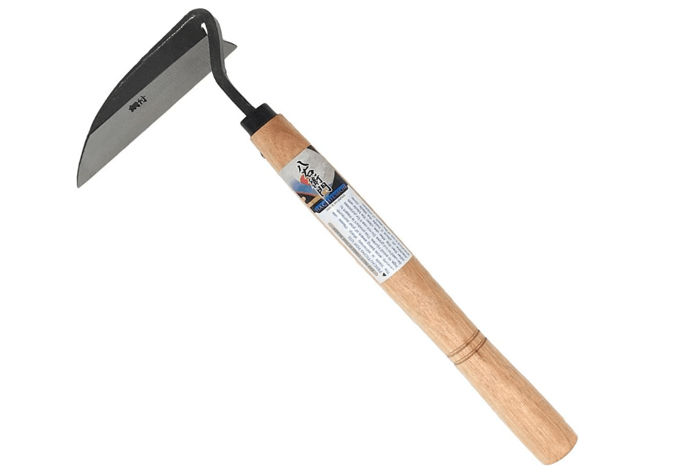 HACHIEMON Japanese Weeding Tool Very Sharp Edge Nejiri Gama - Made in Japan
