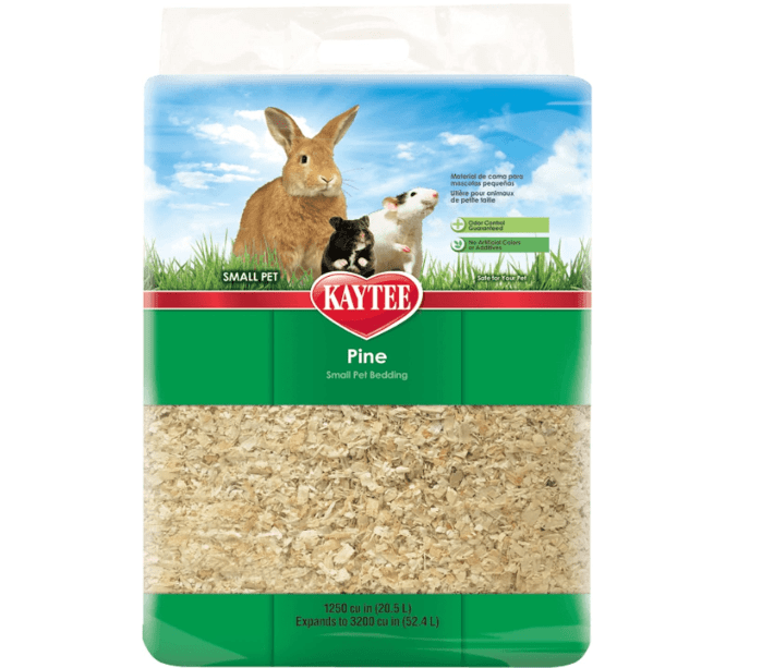 Kaytee Small Animal Pine Bedding For Pet Guinea Pigs, Rabbits, Hamsters, Gerbils, and Chinchillas, 52.4 Liter
