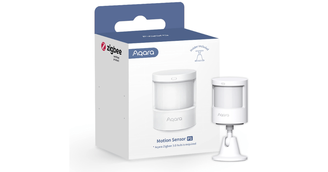 Aqara Zigbee Motion Sensor P1, Smart Motion Detector, Requires AQARA HUB, 5-Year Battery Life, Configurable Detection Timeout, for Alert System and Automations, Compatible with HomeKit, Alexa, IFTTT
