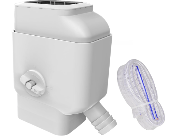 Gutter Downspout Diverter with Built-in Filter Screen Fits for 2"x3" and 3"x4" Downspout, Rainwater Collection System with Adjustable Valve and 4ft.