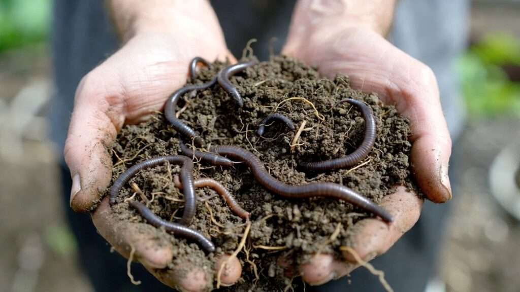 Lush cover crop like clover growing in raised bed to enhance crop rotation and build sustainable homestead soil