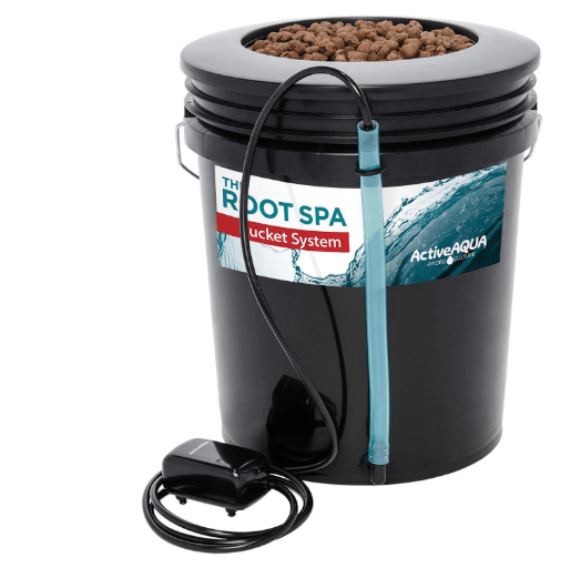 Hydrofarm RS5GALSYS Root Spa Deep Water Culture Bucket System, 5 Gallon, black