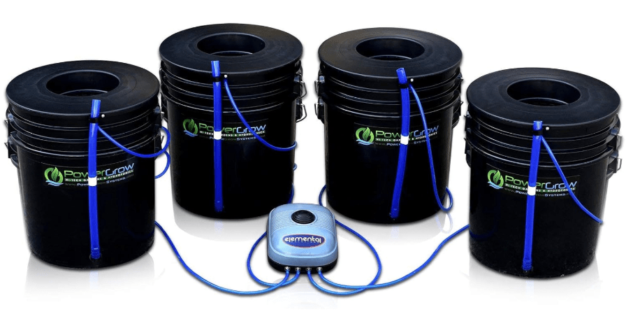 Deep Water Culture (DWC) Hydroponic Bubbler Bucket Kit by PowerGrow ® Systems