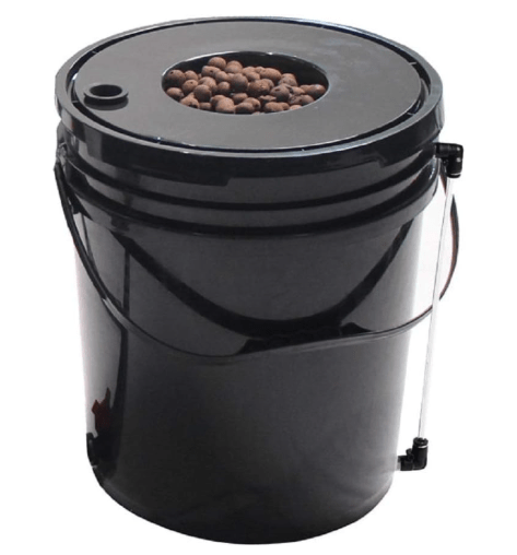 Grow1 Deep Water Culture 5 Gallon Complete Kit - DWC Hydroponic System with Air Pump, Air Stone & Clay Pebbles - Oxygenated Root Zone Growing Bucket