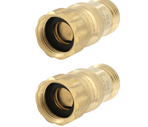 Heavy Duty 25 psi Water Pressure Regulator 3/4 inch Hose Thread Drip Irrigation System Pressure Reducer, Lead-Free Brass 