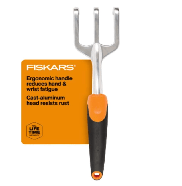 Fiskars Ergo D-Handle Steel Garden Fork