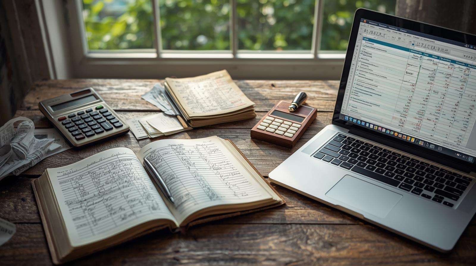 Tools for tracking homestead finances – ledger book and spreadsheet setup