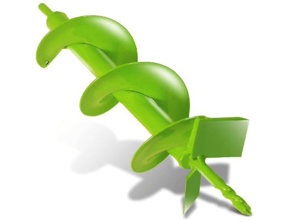 Upgraded Garden Auger Drill Bit 4 x 16”,Double Blade Heavy Duty Garden Auger