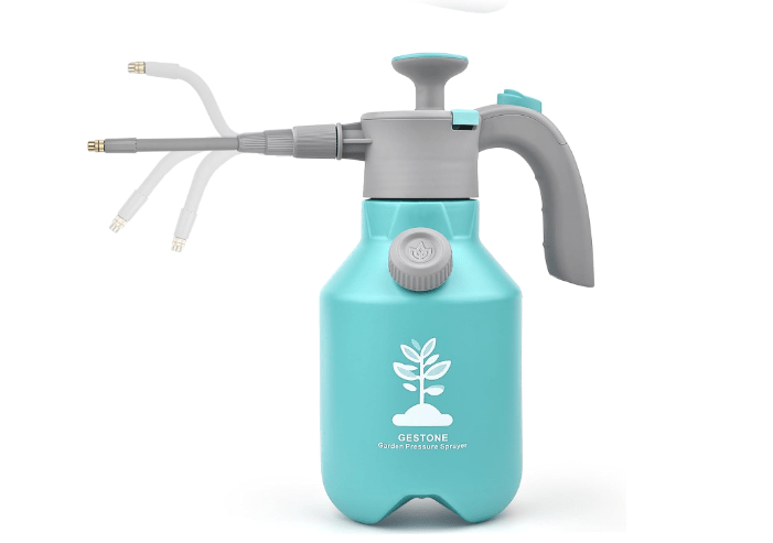 Garden Hand Pump Sprayer 1/2 Gallon - 68 Oz Leak-Proof Handheld Pressure Sprayer with 360° Extended Spray Rod