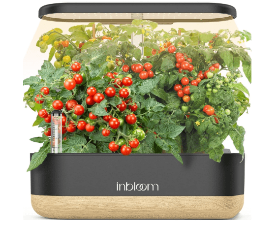 inbloom Hydroponics Growing System 12 Pods, Indoor Herb Garden with LEDs Full-Spectrum Plant Grow Light, Water Shortage Alarm, Automatic Timer, Height Adjustable, Ideal Gardening Gifts for Women