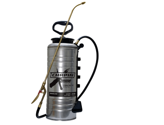 Chapin 19069 Made in The USA 3.5 Gallon Xtreme Industrial Stainless Steel Concrete, with Brass Pump/Wand/Nozzle, Stainless