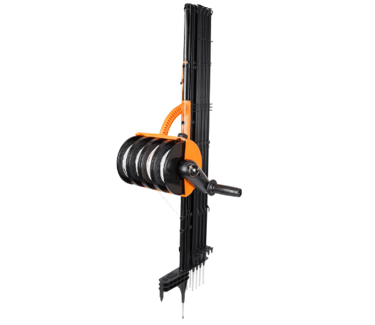 Gallagher Smart Fence 2 | Portable Electric Fence for Livestock Containment | Quick Install Temporary Field Fencing | 328ft of 4-Strand Electric Fencing with Built-in Posts and Reels