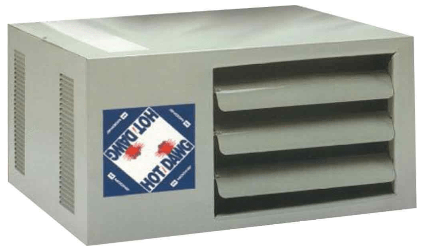 Modine HD45AS0111Natural Gas Hot Dawg Garage Heater 45,000 BTU with 80-Percent Efficiency Grey