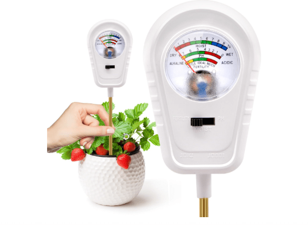 Soil Test Kit, 3-in-1 Soil PH Meter, Soil Moisture Meter, Fertility Soil Tester, pH Meter for Soil, Soil Tester for Garden, Farm, Lawn, Indoor & Outdoor Use