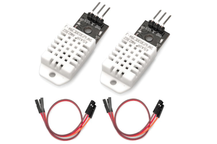 2pcs DHT22/AM2302 Digital Humidity and Temperature Sensor Module for Arduino Raspberry Pi, Temp Humidity Gauge Monitor Electronic Practice DIY Replace SHT11 SHT15