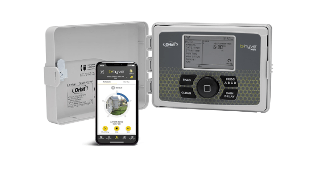 Orbit B-hyve Smart Indoor/Outdoor Sprinkler Controller - 12-Zone - App Controlled Smart Controller with Custom Irrigation Schedules - Weatherproof Multi-Zone Sprinkler System - 57950