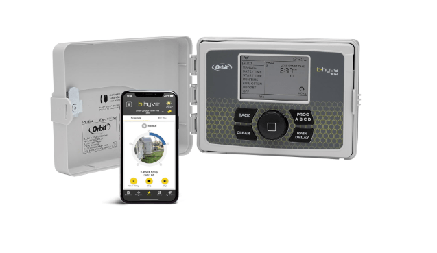 Orbit B-hyve Smart Indoor/Outdoor Sprinkler Controller - 12-Zone - App Controlled Smart Controller with Custom Irrigation Schedules - Weatherproof Multi-Zone Sprinkler System - 57950