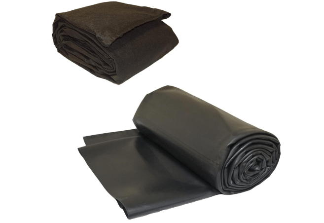 LifeGuard Pond Liner 15 ft. x 20 ft. 45 Mil EPDM Rubber and Underlayment Combo -