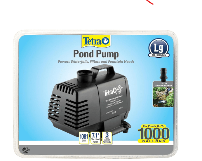 TetraPond Water Garden Pump, Powers Waterfalls/Filters/Fountain Heads