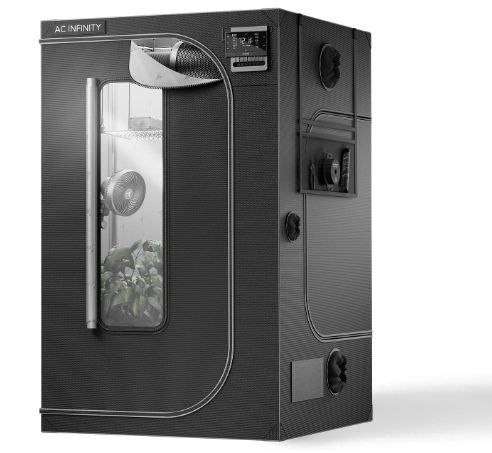 AC Infinity CLOUDLAB 844, Advance Grow Tent 4x4, Thickest 1" Poles, 2000D Mylar Canvas, Lab-Tested Highest Reflectivity, Largest Zipper Window, Controller Mount Plate, 48" x 48" x 80" Indoor Growing