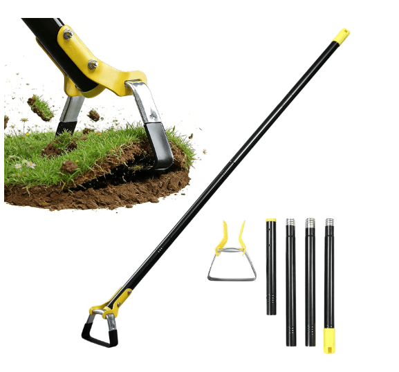 Stirrup Hoe,Effcient Scuffle Hoes with Sharp Blade,Adjustable Long-Handle Scuffle Hoe Garden Tool with 30-72 Inch,Action Hoe,Hula Hoes Garden Tool